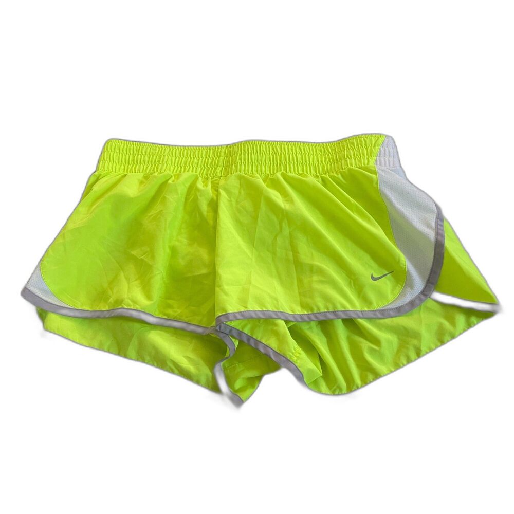 Nike Dri-FIT Neon Yellow Tempo Running Shorts L